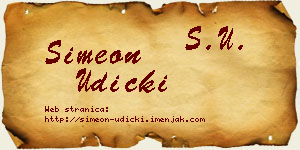 Simeon Udicki vizit kartica